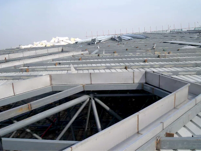 阿城安吉县体育馆网架